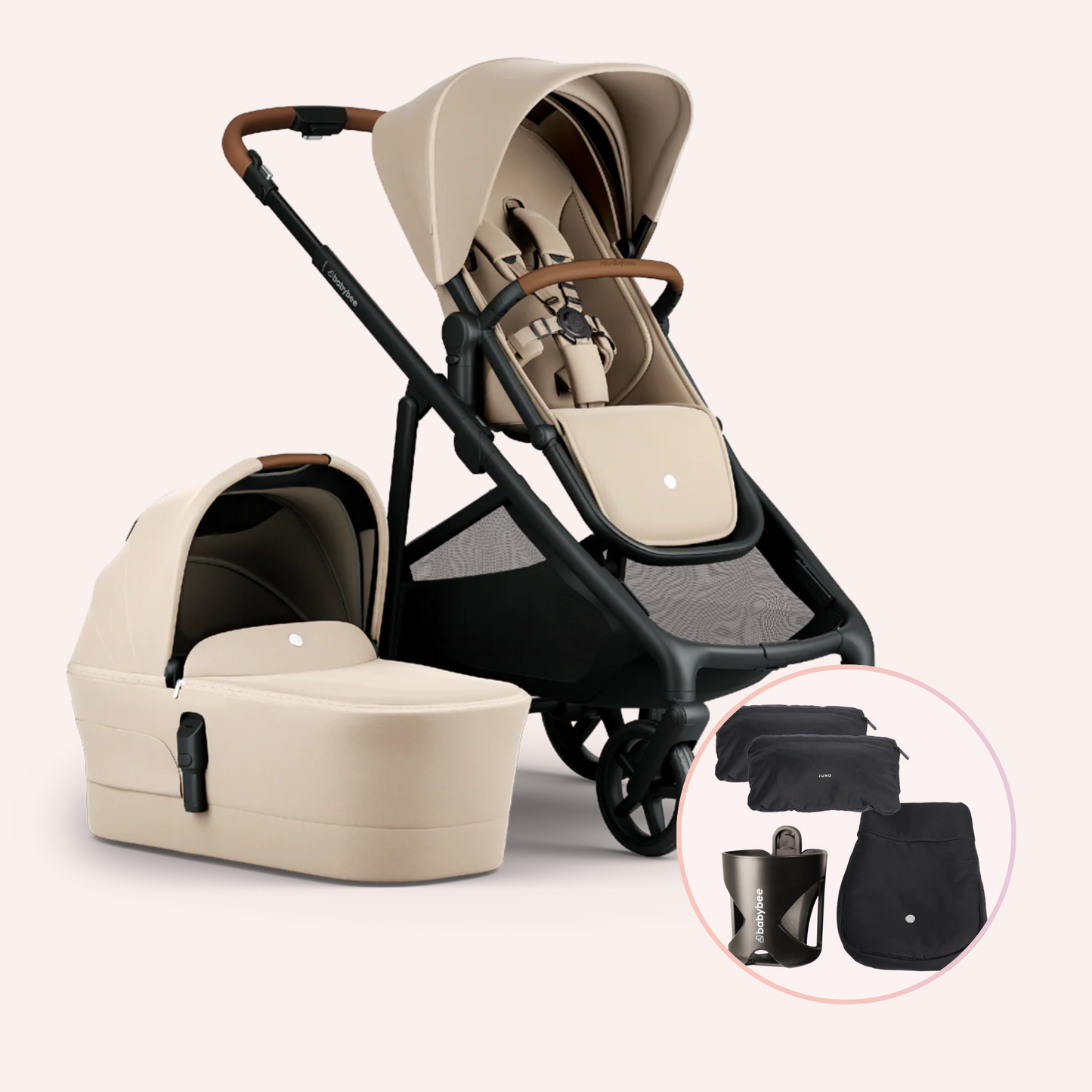 Babybee Juno Bassinet and Seat Pram