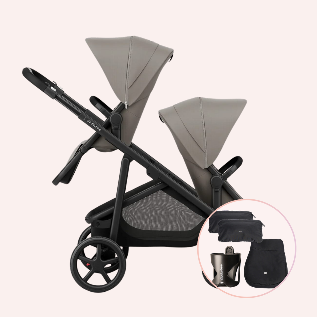 Babybee Juno Two Seat Set Pram