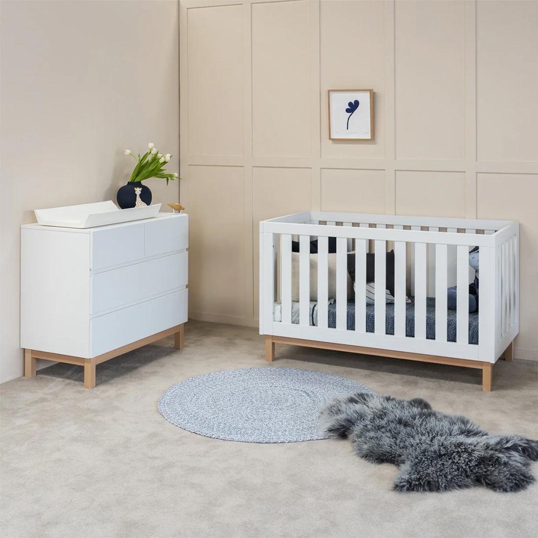 Bailey Cot - White