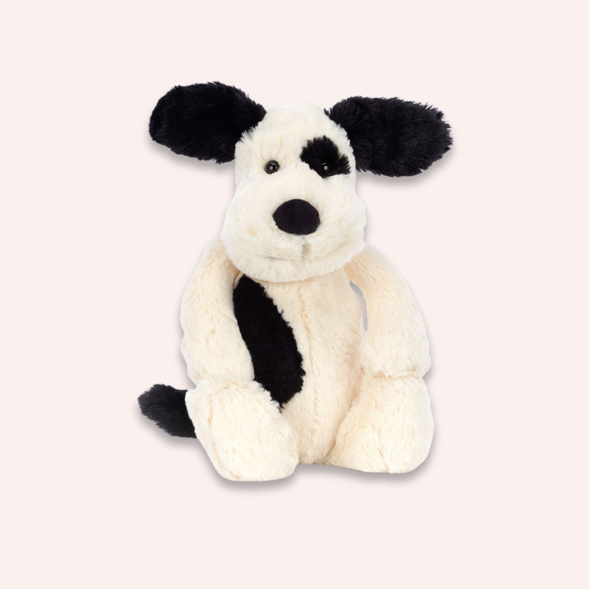 Bashful Black & Cream Puppy - Medium