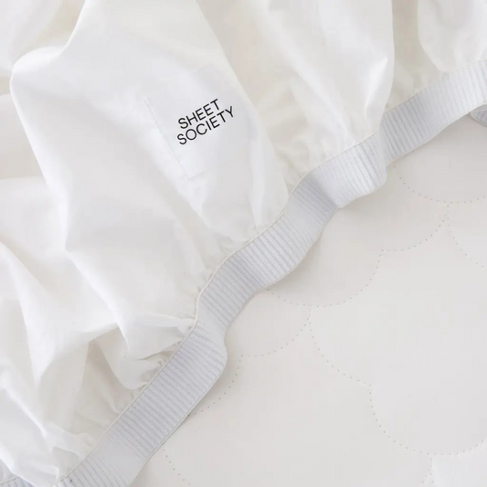 Bed Basics Waterproof Mattress Protector - White