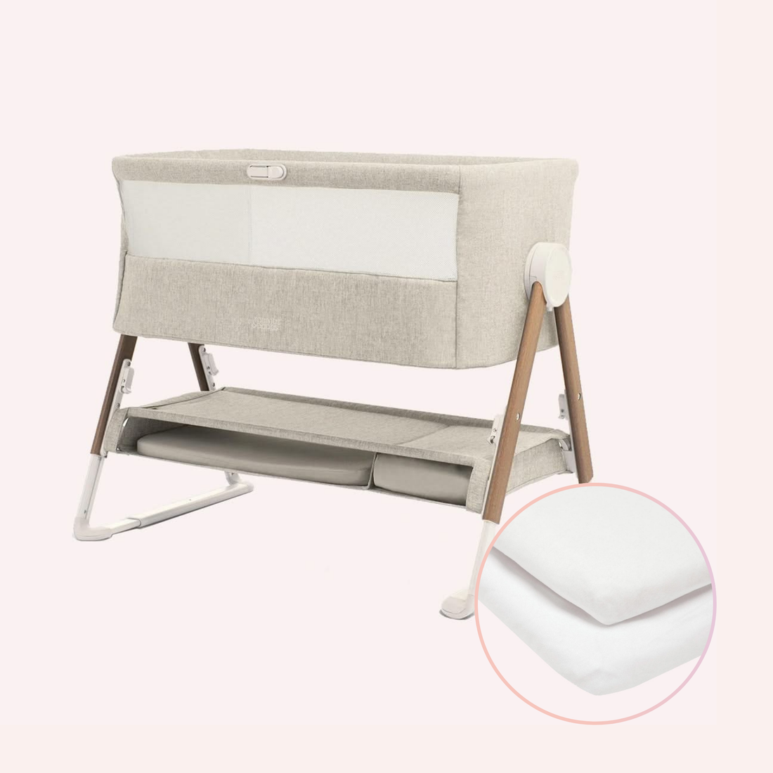 Bedside Crib Lua - Beige