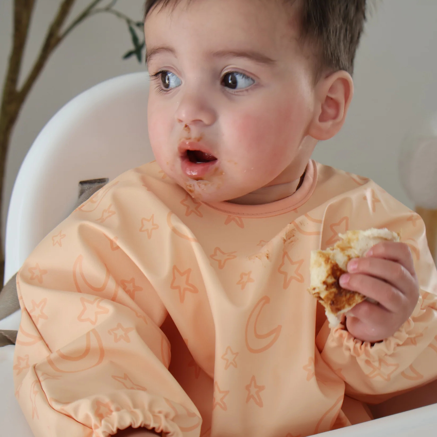 Besbubs Smock Bib - Stars & Moons