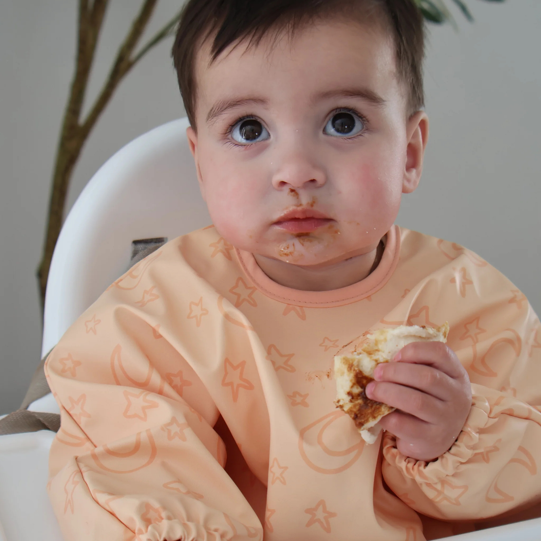 Besbubs Smock Bib - Stars & Moons
