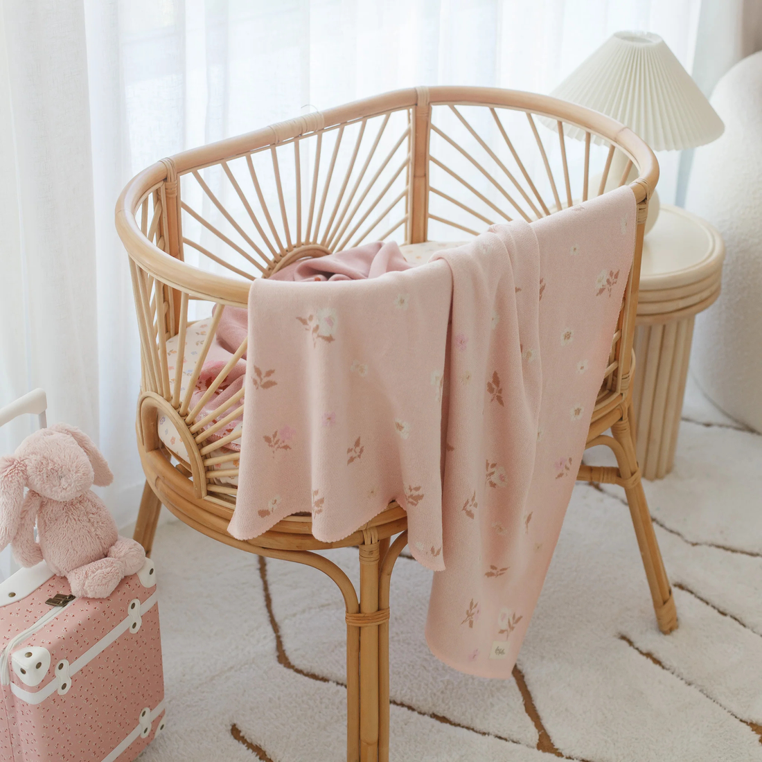 Blanket - Dusty Roses