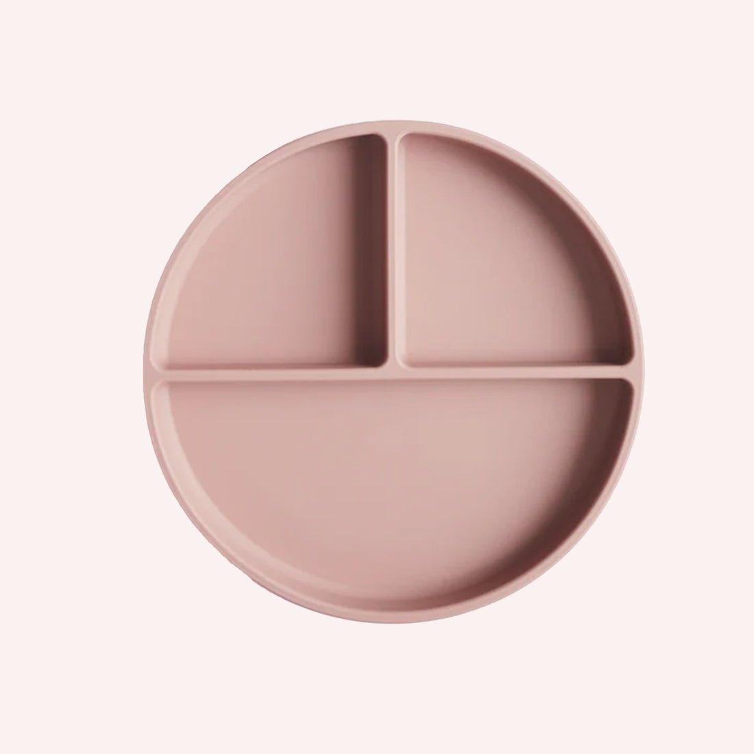 Silicone Divided Suction Plate - Blush