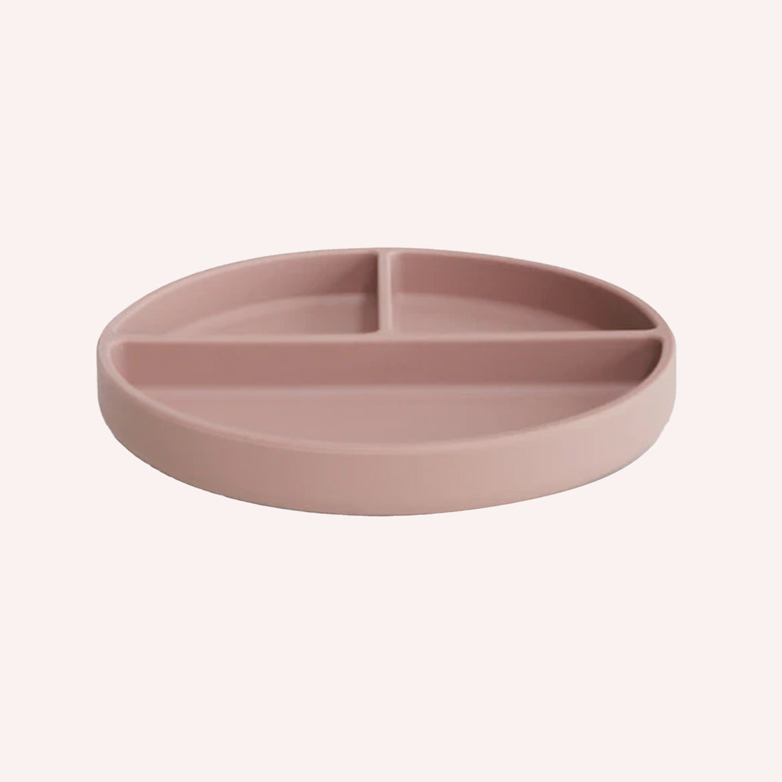 Silicone Divided Suction Plate - Blush