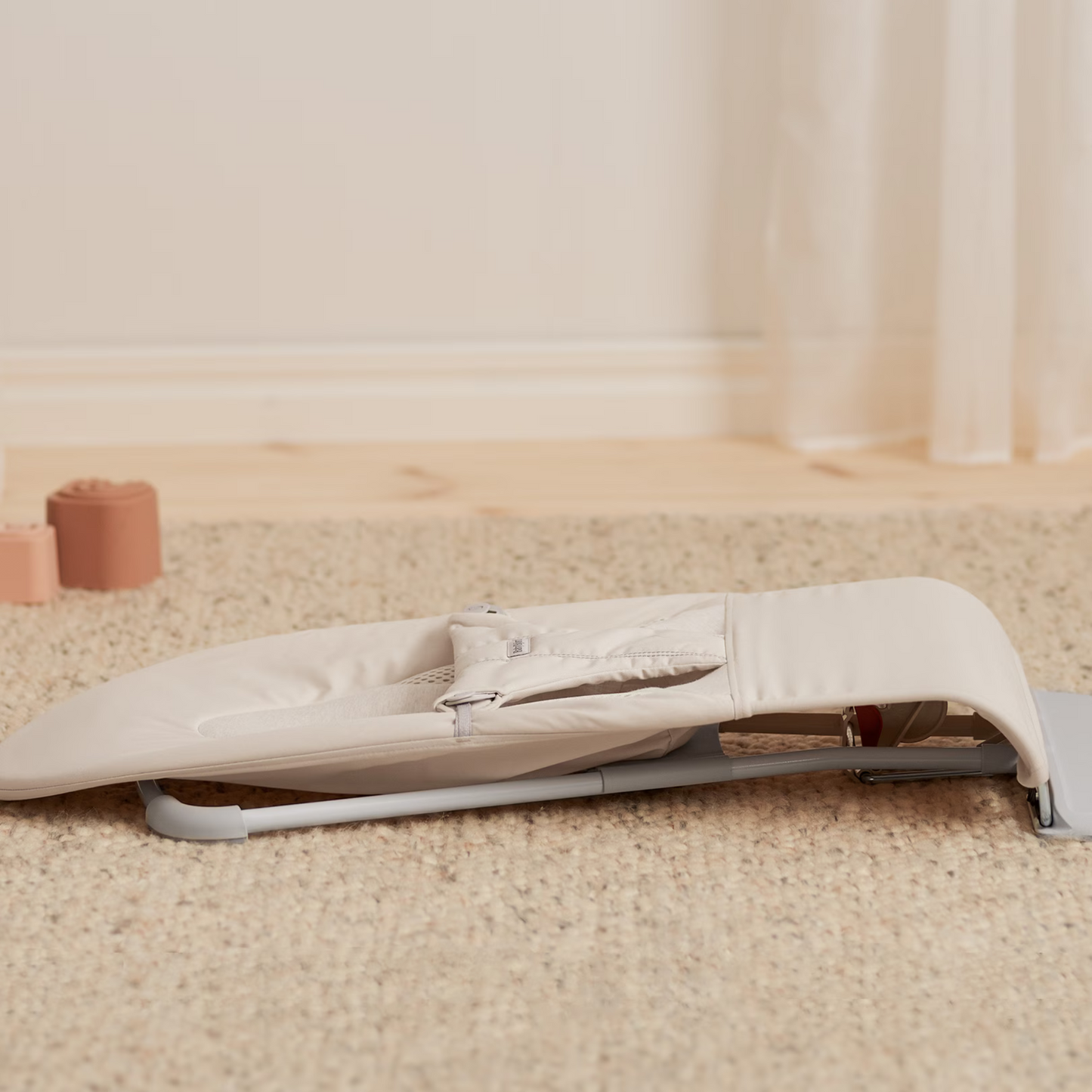 Bouncer Balance Soft Woven/Jersey Tri-Fabric - Light Beige