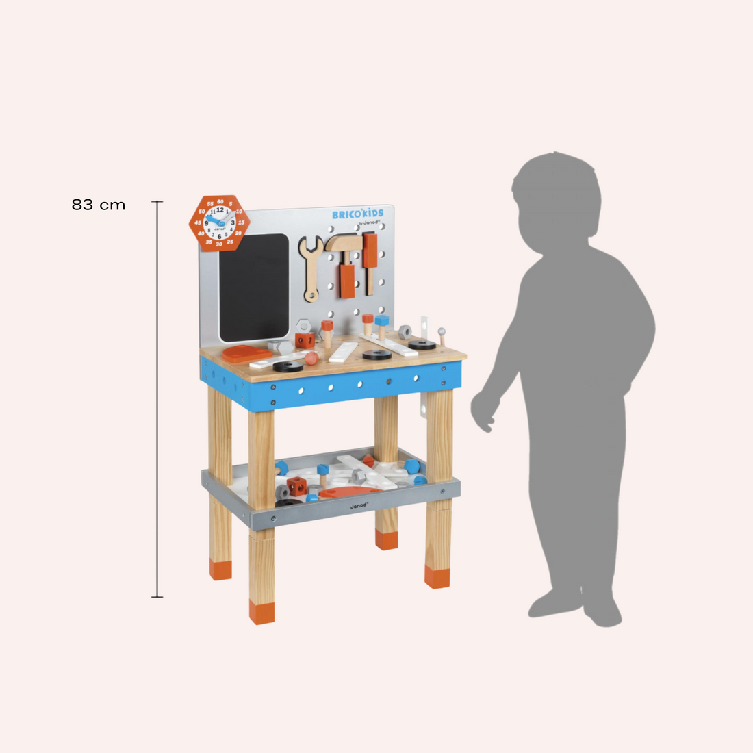 BricoKids DIY Giant Magnetic Workbench