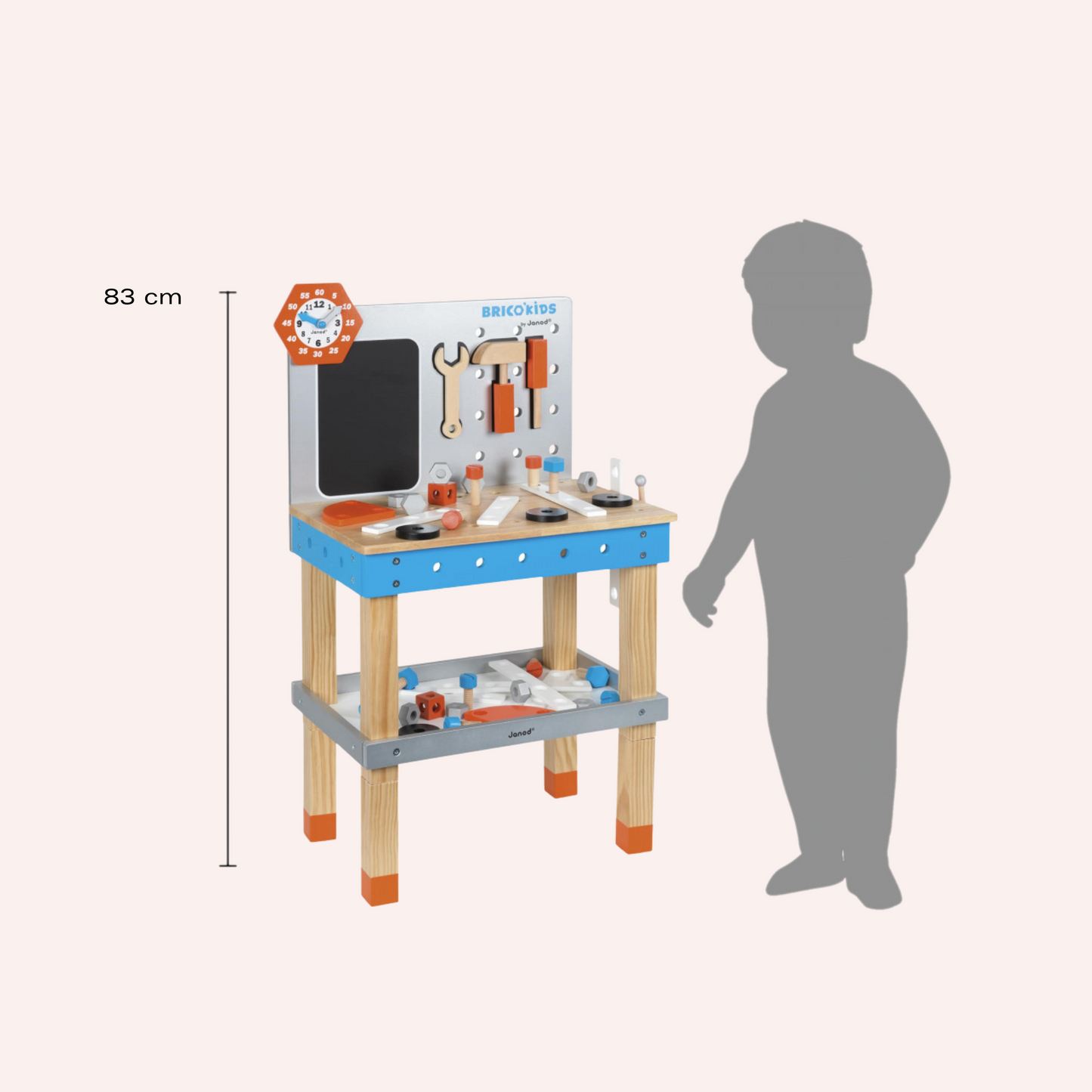 BricoKids DIY Giant Magnetic Workbench