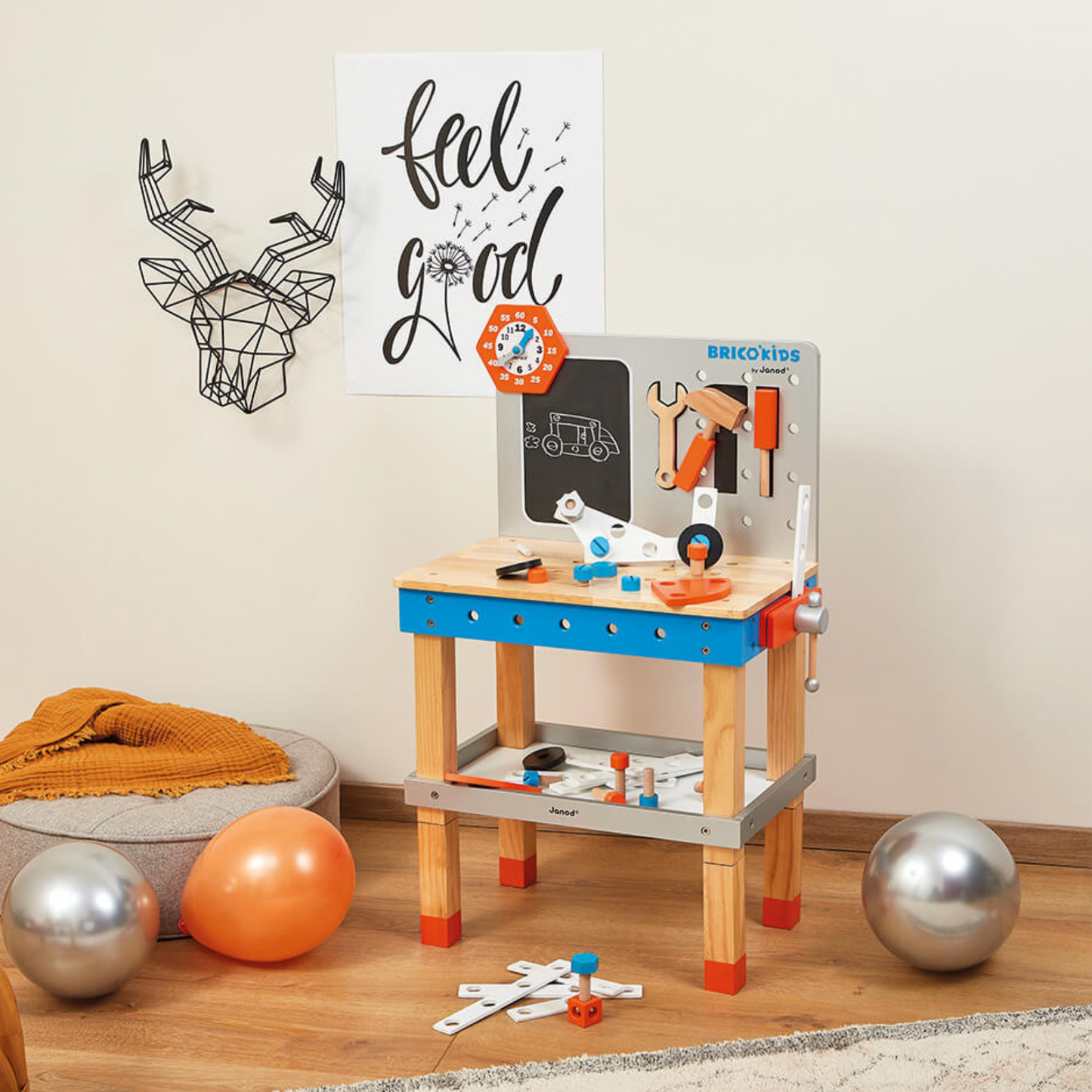 BricoKids DIY Giant Magnetic Workbench