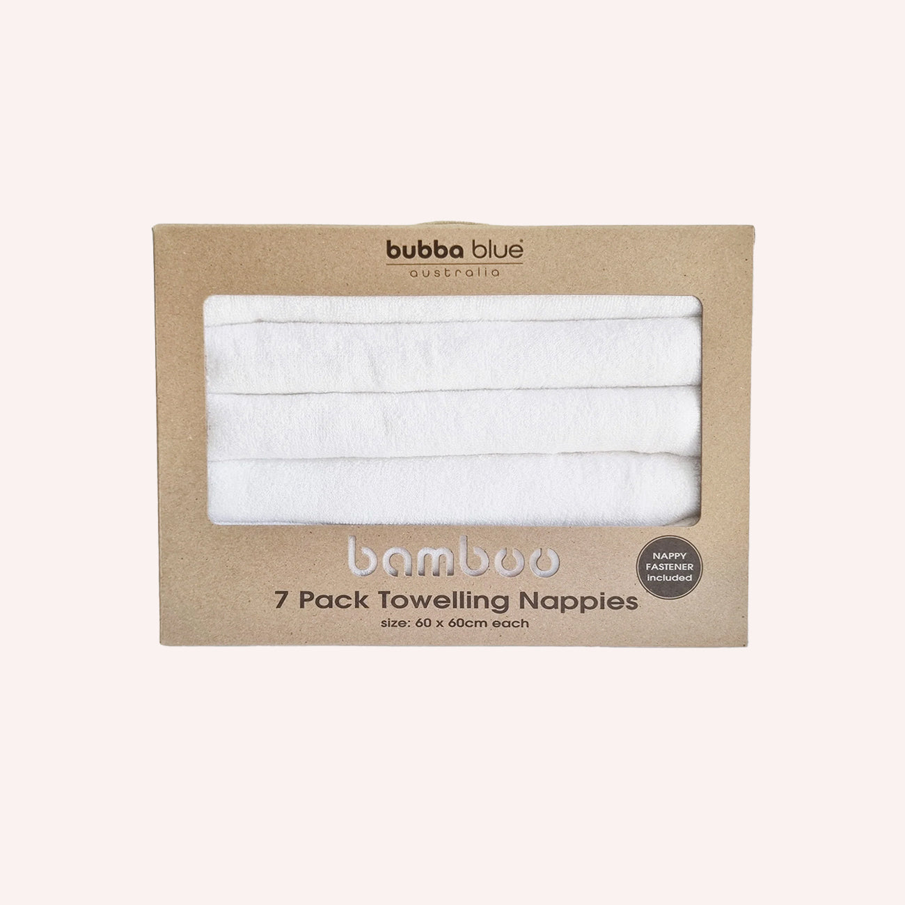 7 Pack Bamboo Towelling Nappies