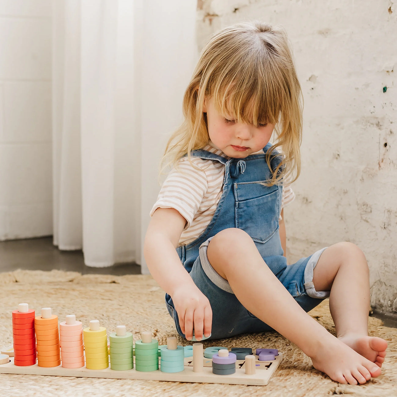 Wooden Numbers & Blocks Counting Set