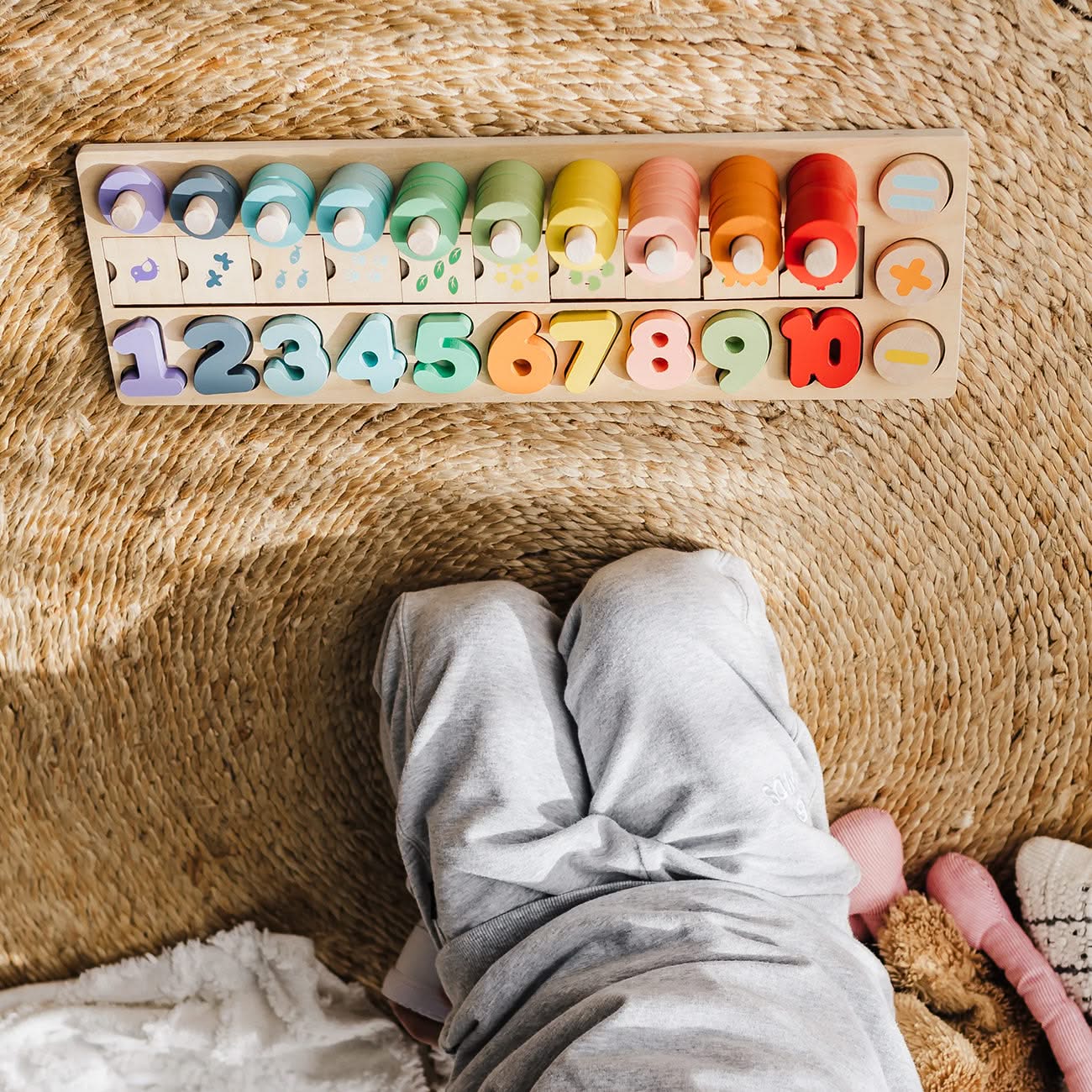 Numbers Through Blocks Wooden Numbers & Blocks Counting Set by Bubble | the memo – The Memo
