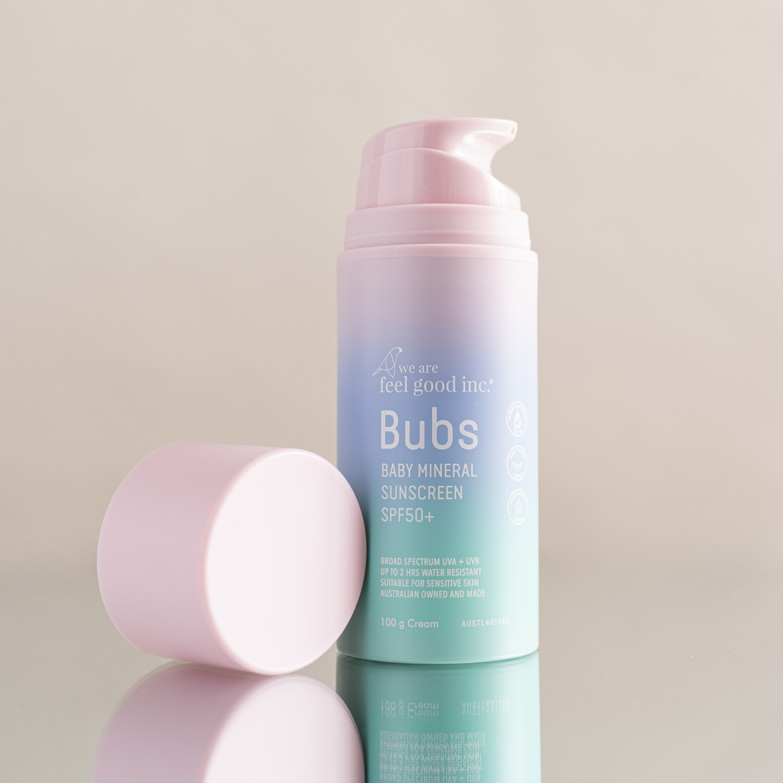 Bubs Baby Mineral Sunscreen SPF50+ 100g
