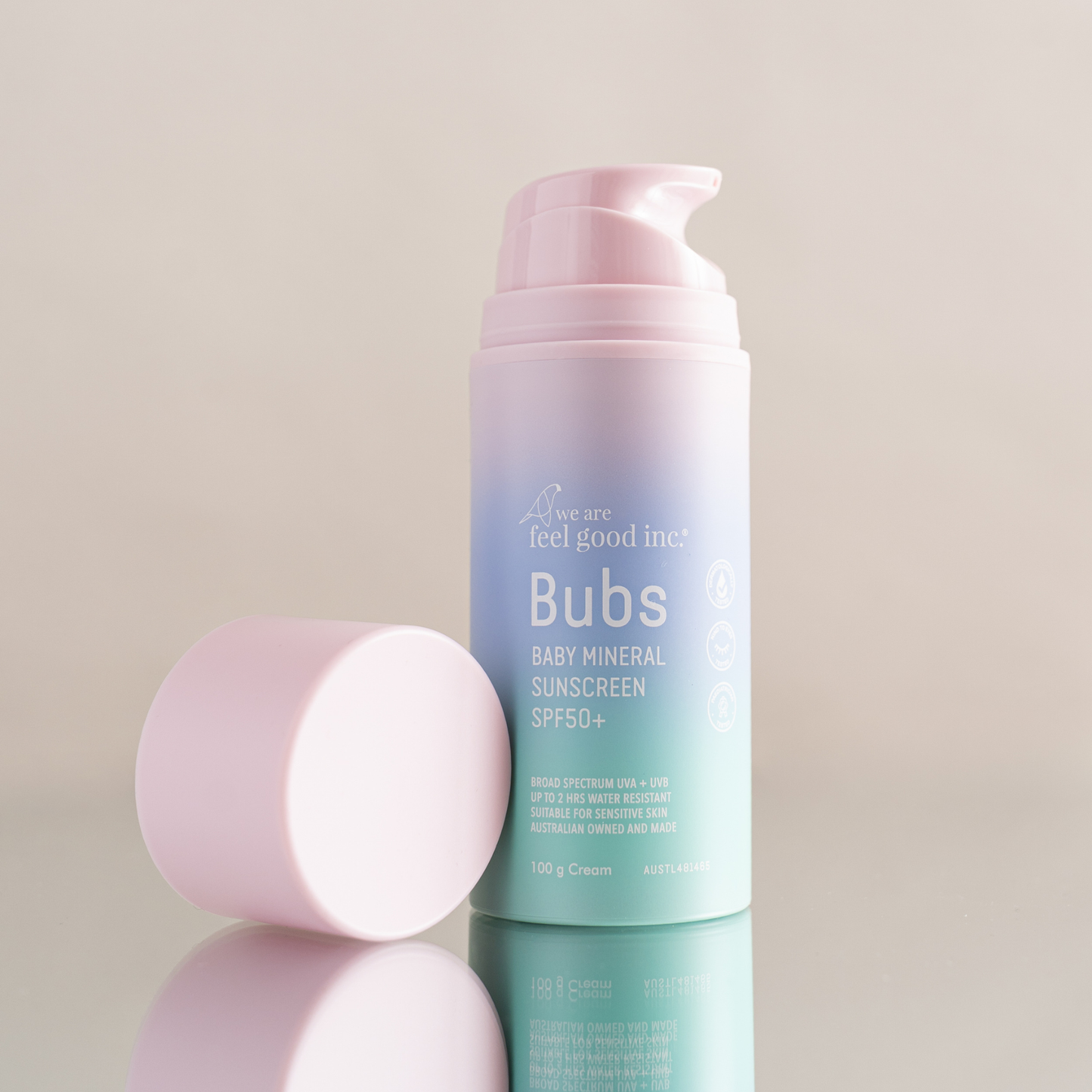 Bubs Baby Mineral Sunscreen SPF50+ 100g