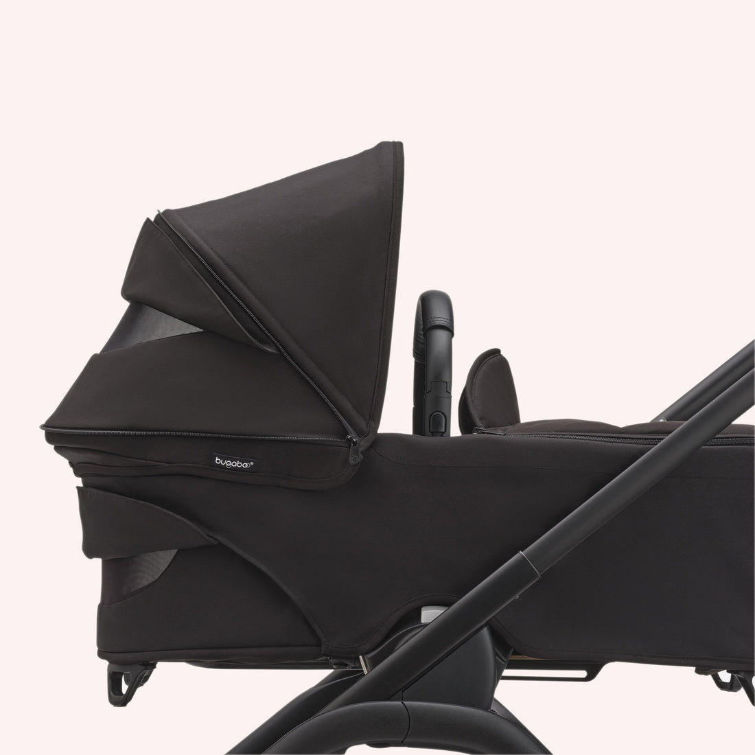 Bugaboo Dragonfly Bassinet and Seat Pram - Black/Midnight Black