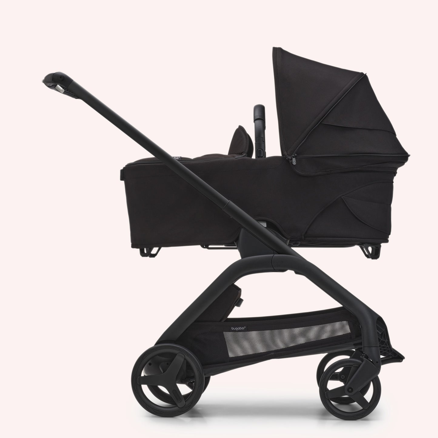 Bugaboo Dragonfly Bassinet and Seat Pram - Black/Midnight Black