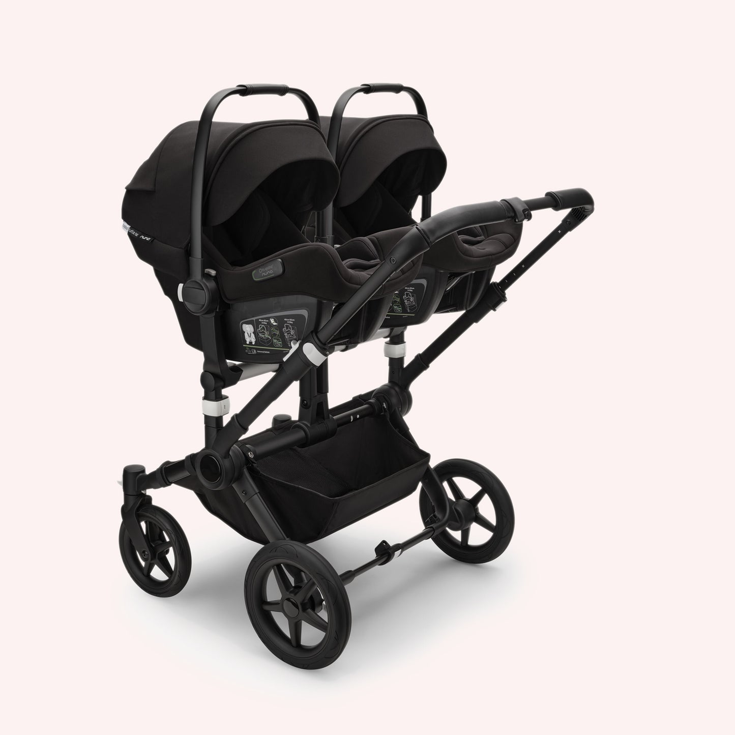 Bugaboo Donkey 5 Duo Bassinet and Seat Pram - Black/Desert Taupe