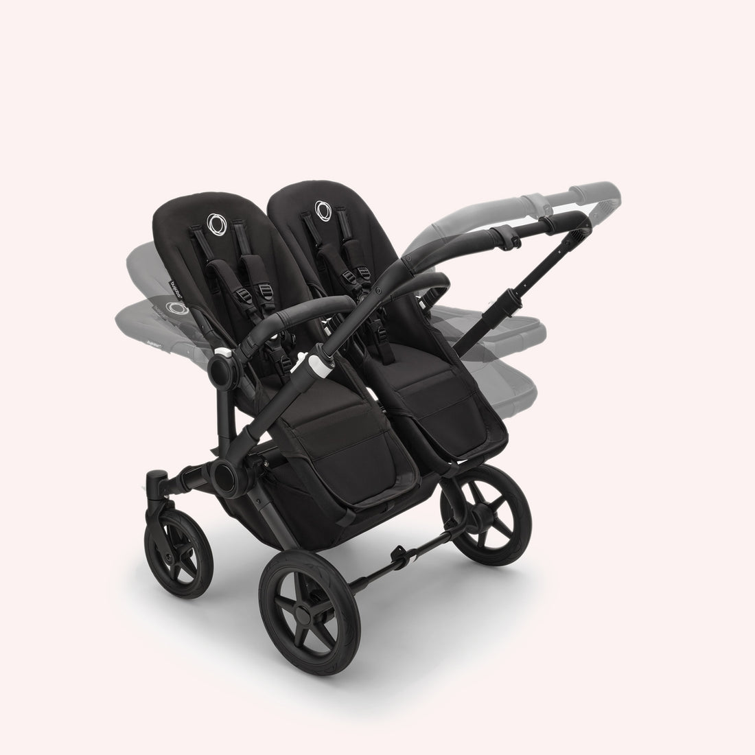 Bugaboo Donkey 5 Duo Bassinet and Seat Pram - Black/Desert Taupe