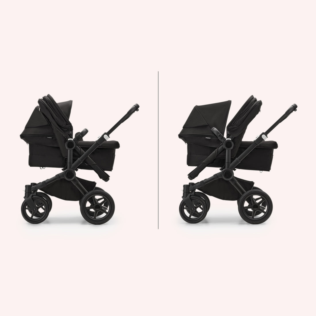 Bugaboo Donkey 5 Duo Bassinet and Seat Pram - Black/Desert Taupe