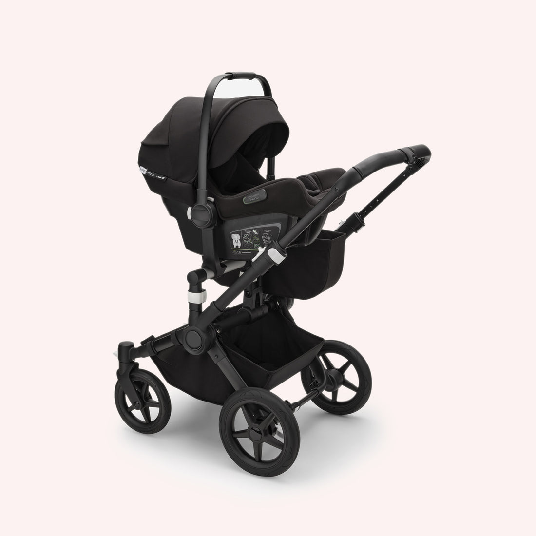 Bugaboo Donkey 5 Mono Bassinet and Seat Pram - Black/Desert Taupe