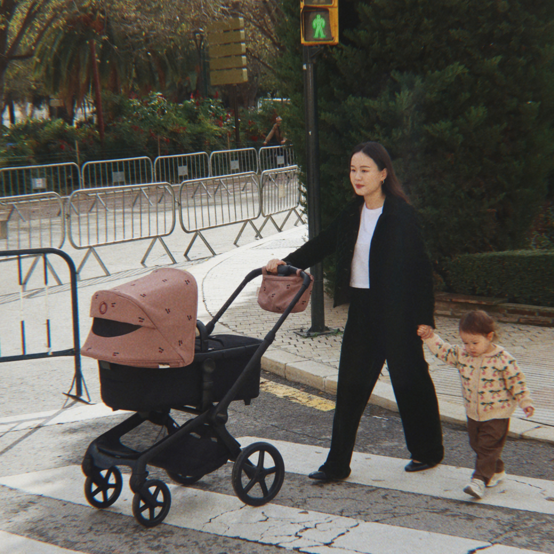 bugaboo canopy fox 2 Bugaboo x Konges Slojd Cherry Fox/Kangaroo Sun Canopy - Dusty Pink by Bugaboo