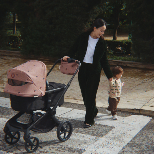 Bugaboo x Konges Slojd Cherry Fox/Kangaroo Sun Canopy - Dusty Pink