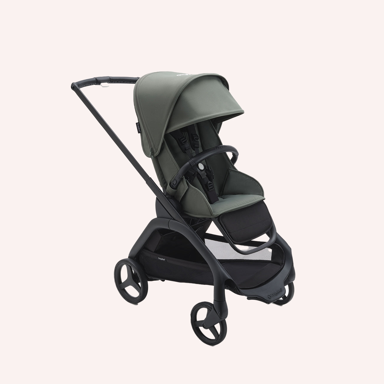 Bugaboo Dragonfly Bassinet and Seat Pram - Black/Forest Green