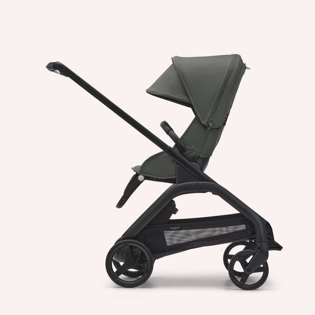 Bugaboo Dragonfly Bassinet and Seat Pram - Black/Forest Green