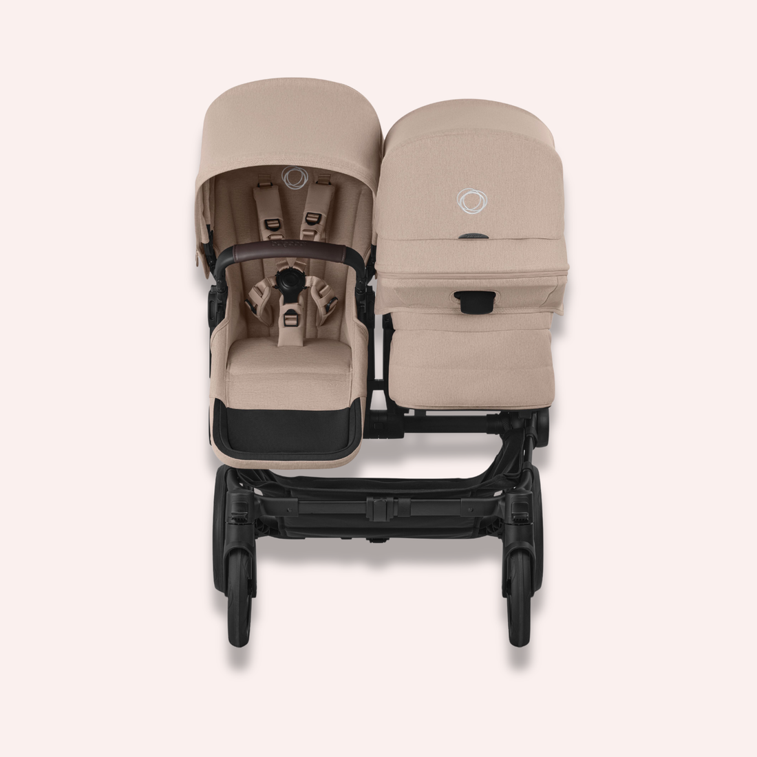 cream bugaboo donkey Bugaboo Donkey 6 Double Bassinet and Seat Pram by Bugaboo