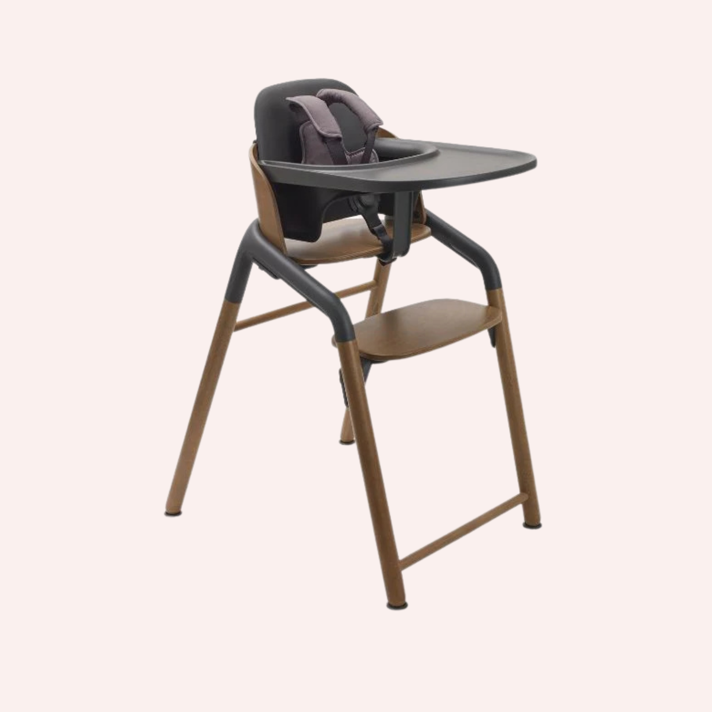 Bugaboo Giraffe Newborn to Solids Highchair Bundle - Warm Wood/Grey