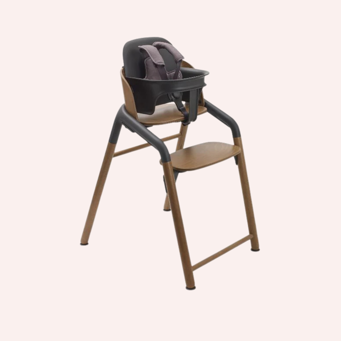 Bugaboo Giraffe Newborn to Solids Highchair Bundle - Warm Wood/Grey