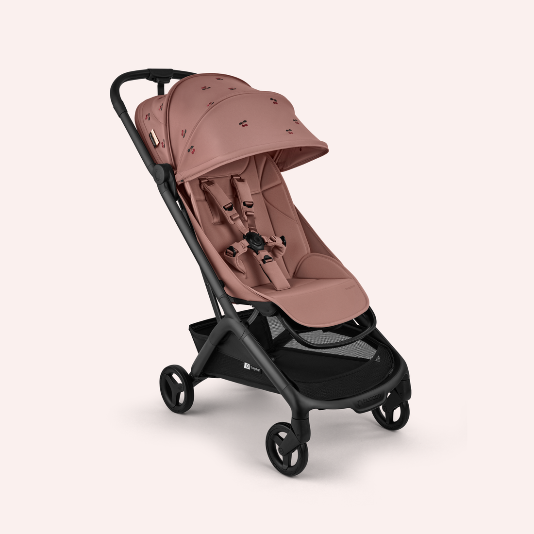 morning pink bugaboo Bugaboo x Konges Slojd Cherry Butterfly 2 Stroller - Dusty Pink by Bugaboo
