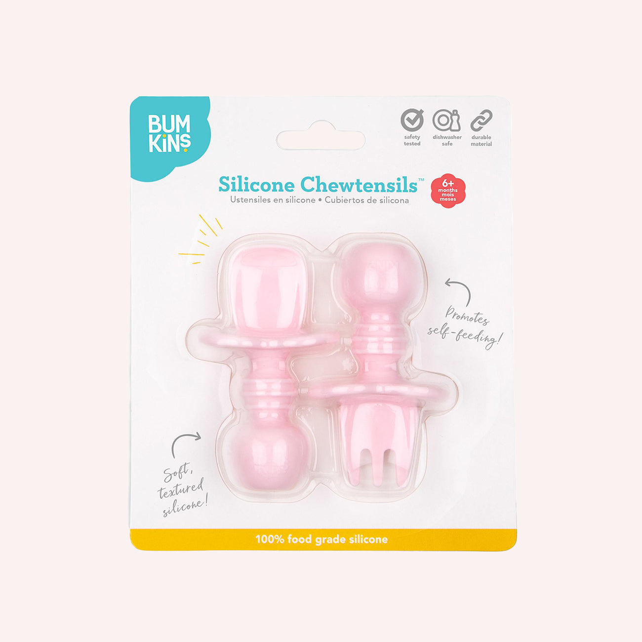 Silicone Chewtensils - Pink