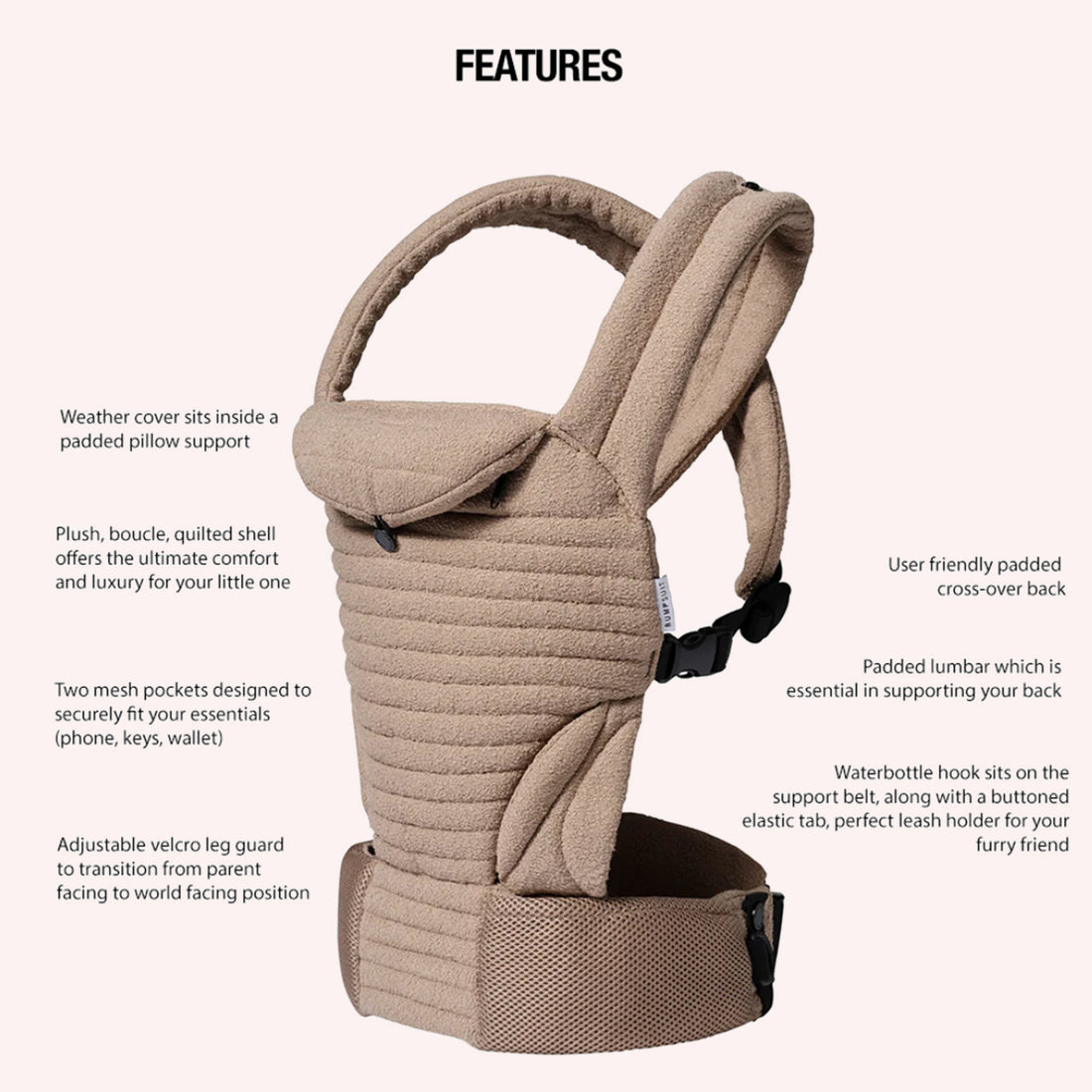 The Armadillo Baby Carrier - Oyster