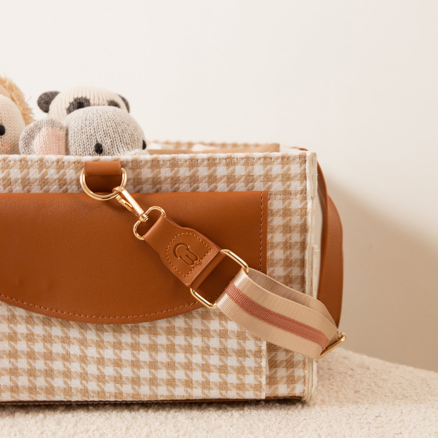 Bunnie Caddie - Houndstooth Tan