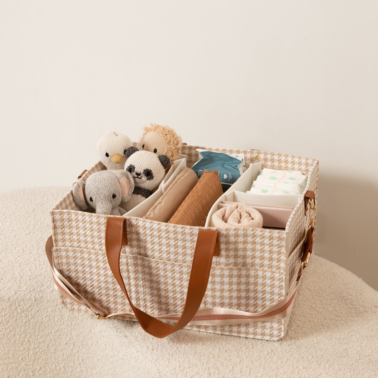 Bunnie Caddie - Houndstooth Tan