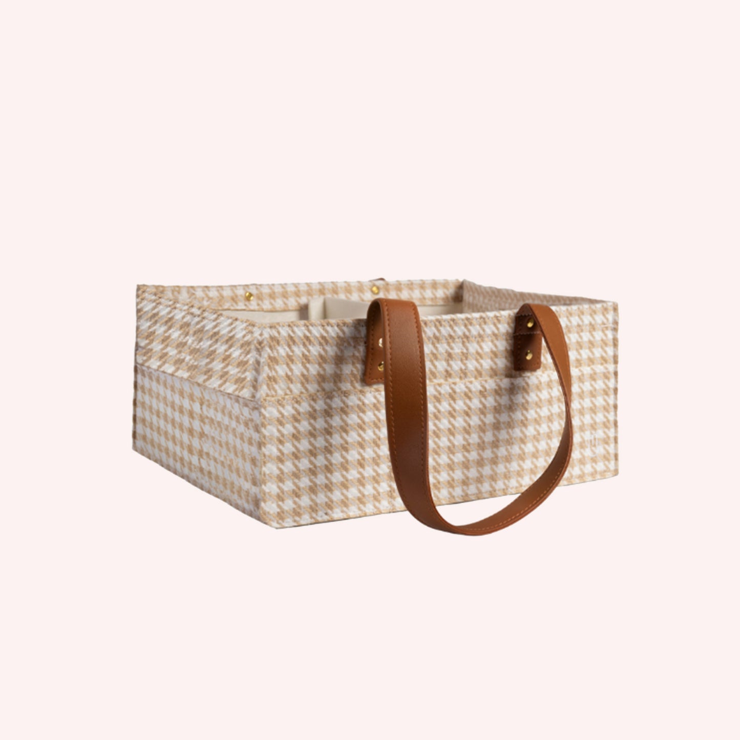 Bunnie Caddie - Mini Houndstooth Tan