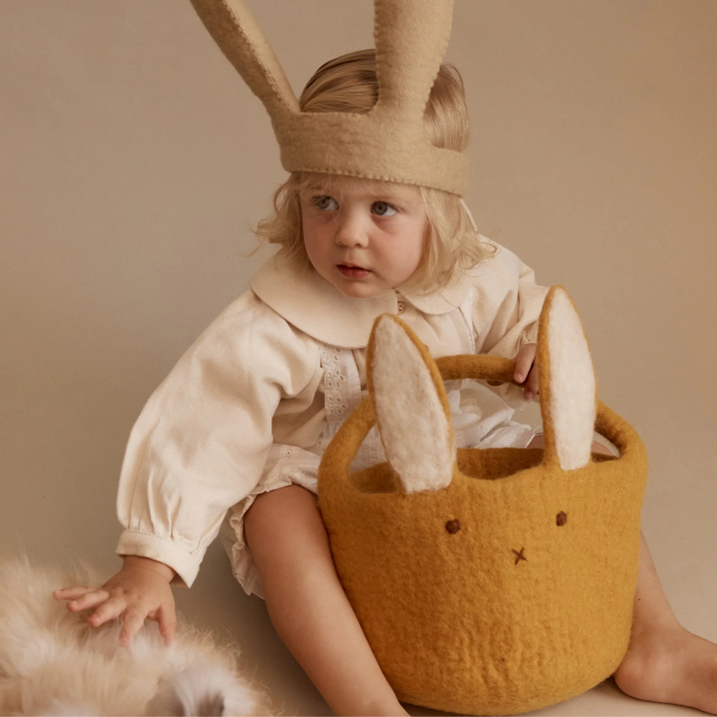 Bunny Basket - Mustard
