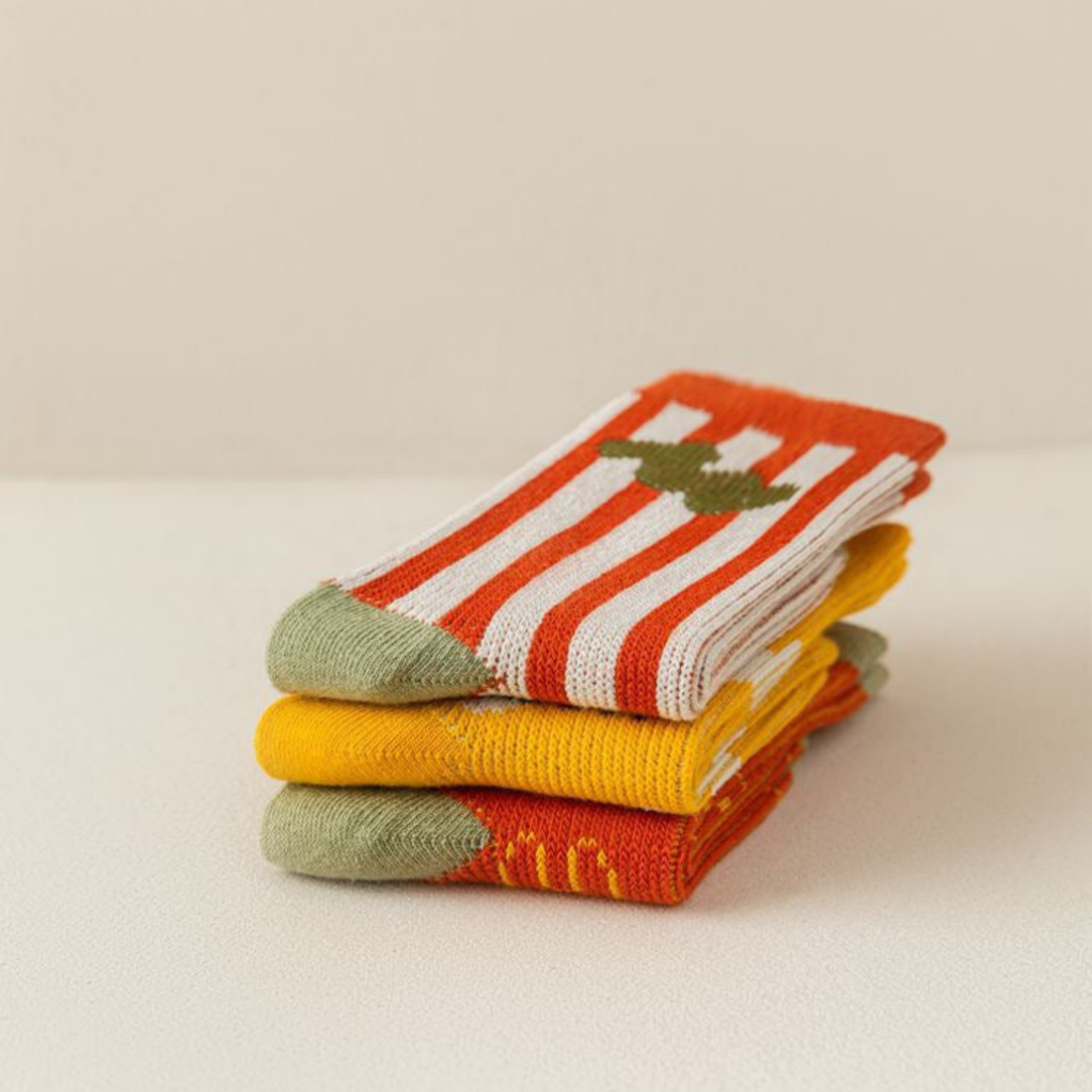 Bunny Sock Pack - Red/Yellow/Pistachio