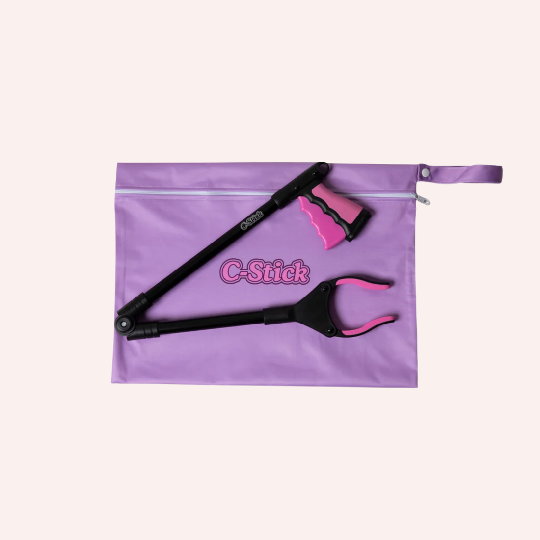 C-Stick Pregnancy & Postpartum Grabber Tool - Pink