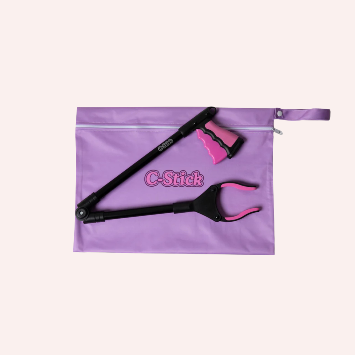 C-Stick Pregnancy & Postpartum Grabber Tool - Pink