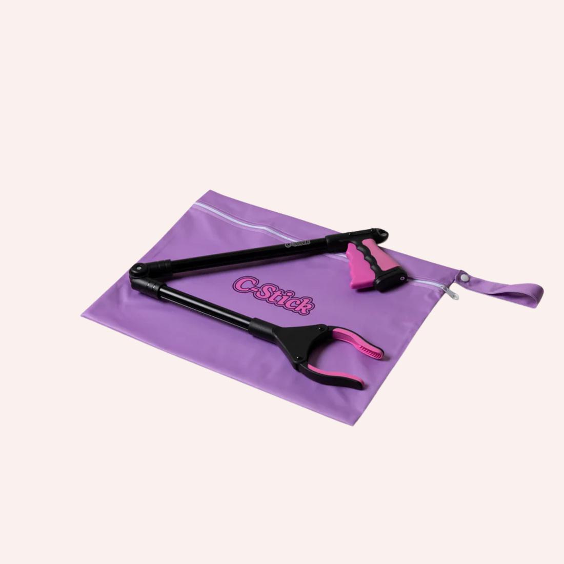 C-Stick Pregnancy & Postpartum Grabber Tool - Pink
