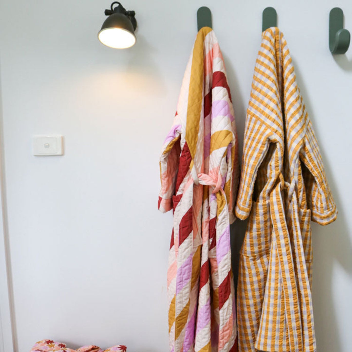 Seersucker Quilted Robe  by Mosey Me