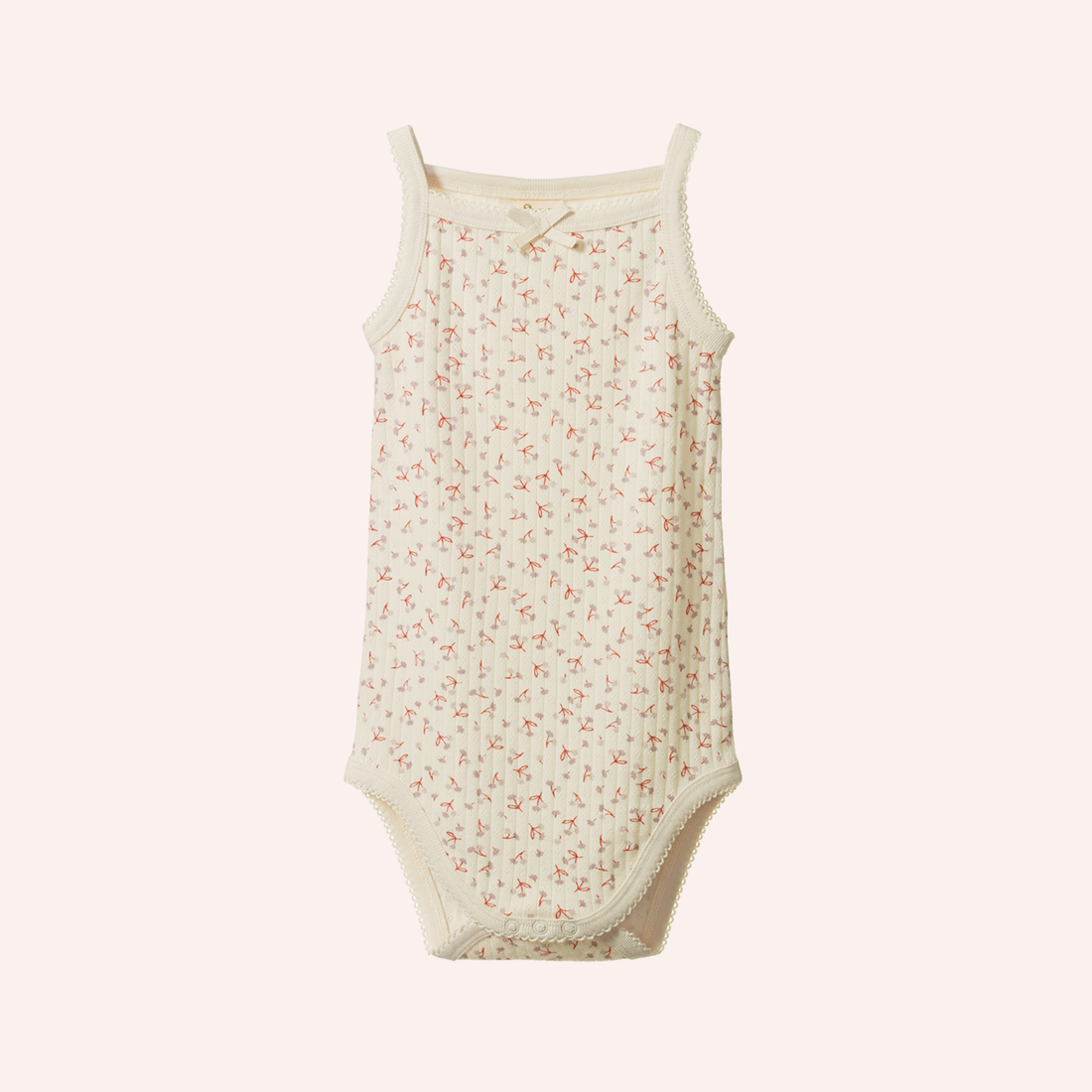 Camisole Bodysuit Pointelle - Dandelion Print