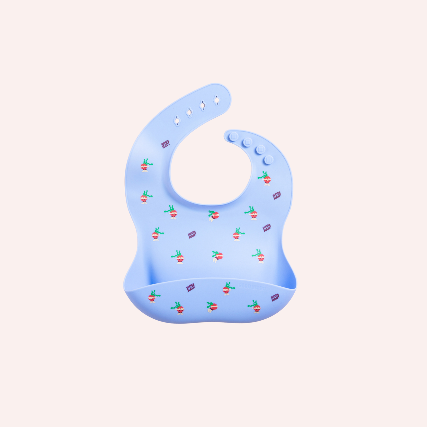 Catch-It Silicone Bib - Super Rad Periwinkle Blue