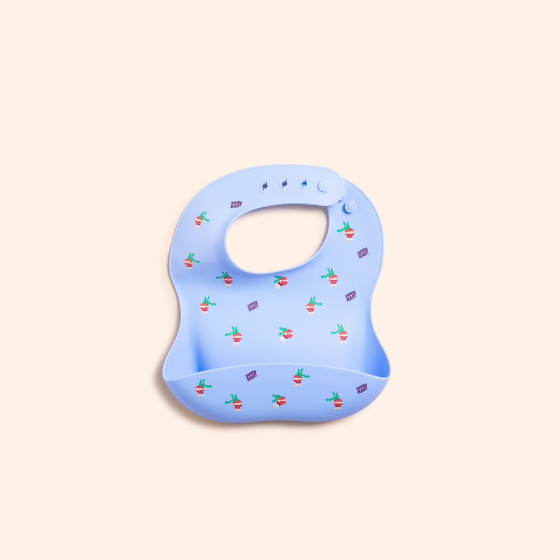 Catch-It Silicone Bib - Super Rad Periwinkle Blue