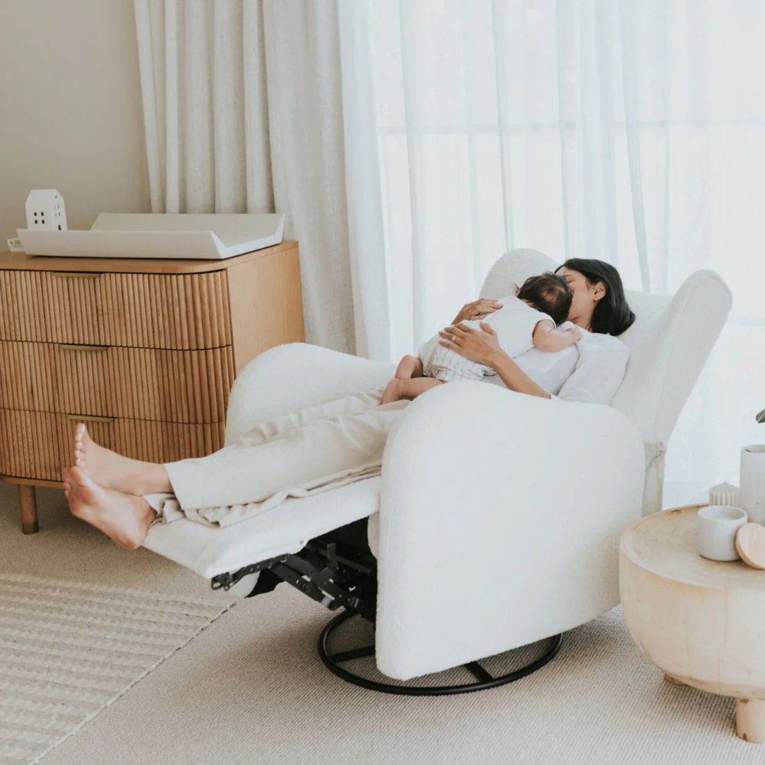 Celeste Electric Nursery Chair - Wheat Marle