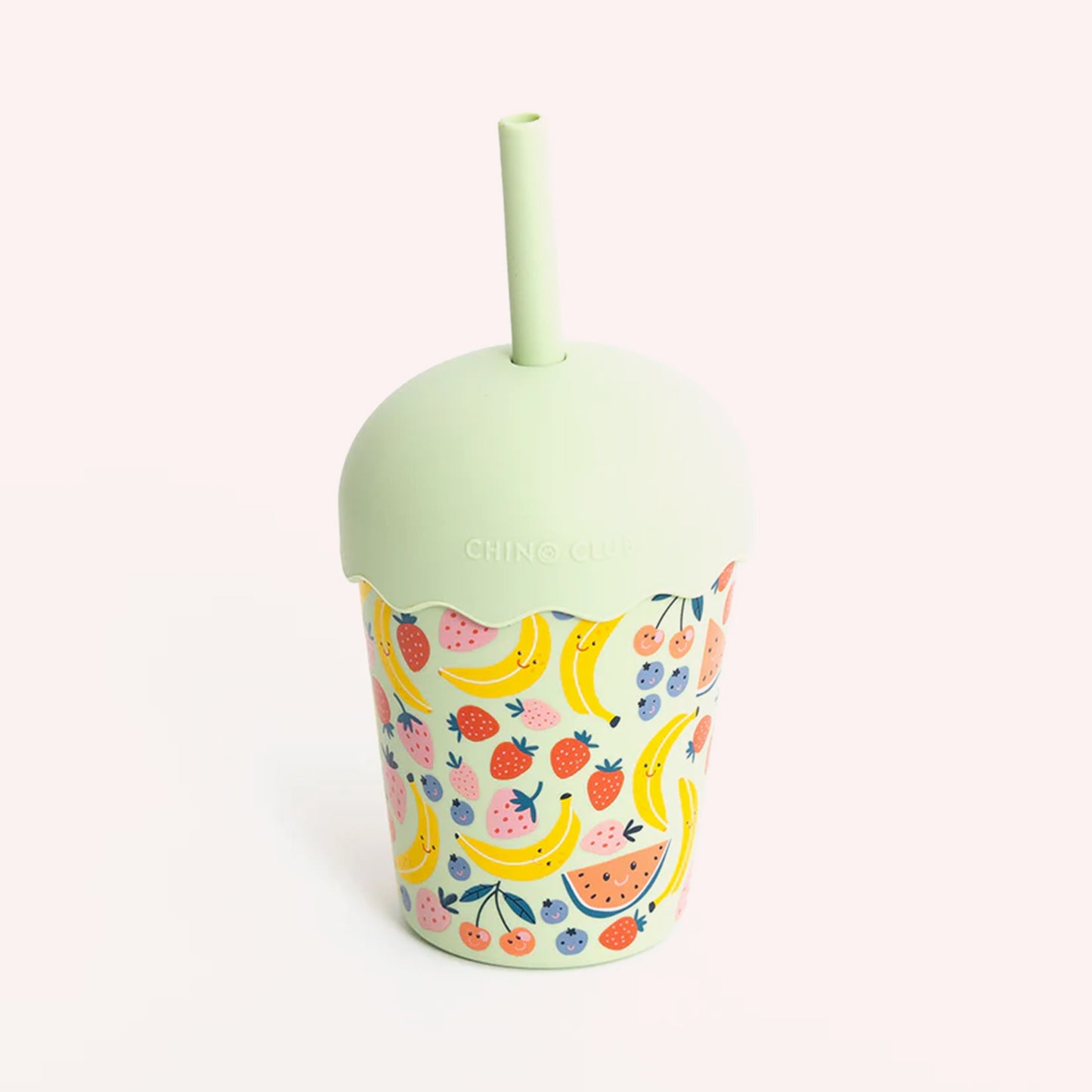 Mini Smoothie Cup & Straw - Happy Fruits